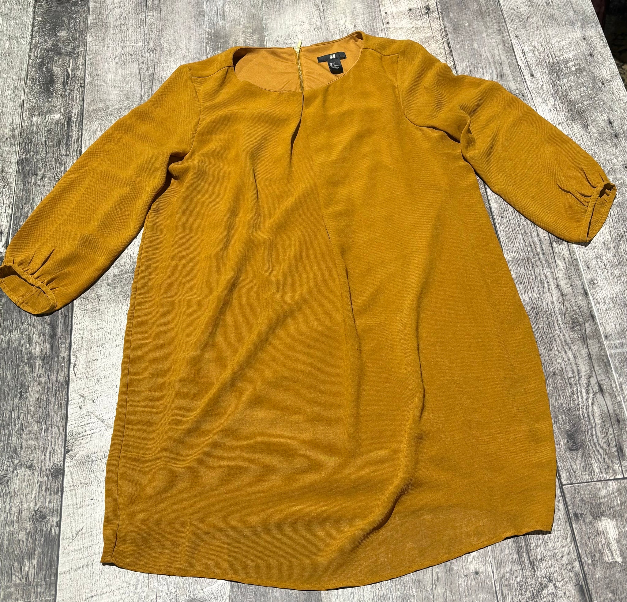 h&m mustard yellow dress H&M mustard yellow dress