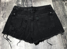 Load image into Gallery viewer, Free People black high rise denim shorts - Hers size 26
