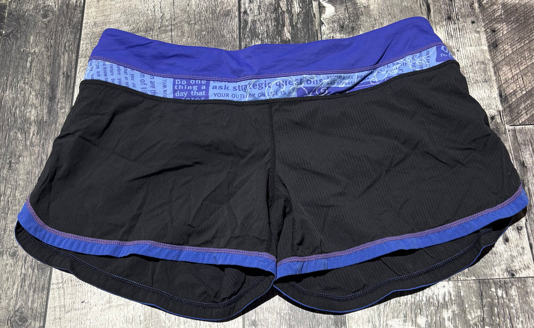 lululemon black/purple shorts - Hers size 10