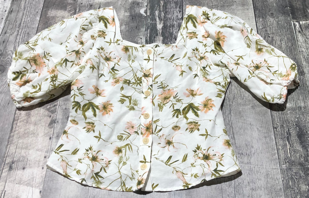Part Two cream/green blouse - Hers size 36