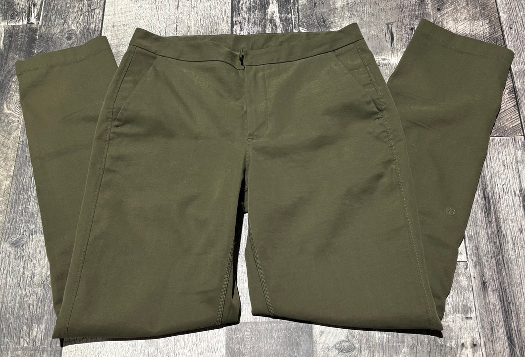 lululemon green mid rise pants - Hers size approx S