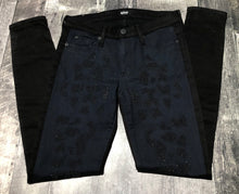 Load image into Gallery viewer, Hudson black/navy low rise skinny pants - Hers size 27
