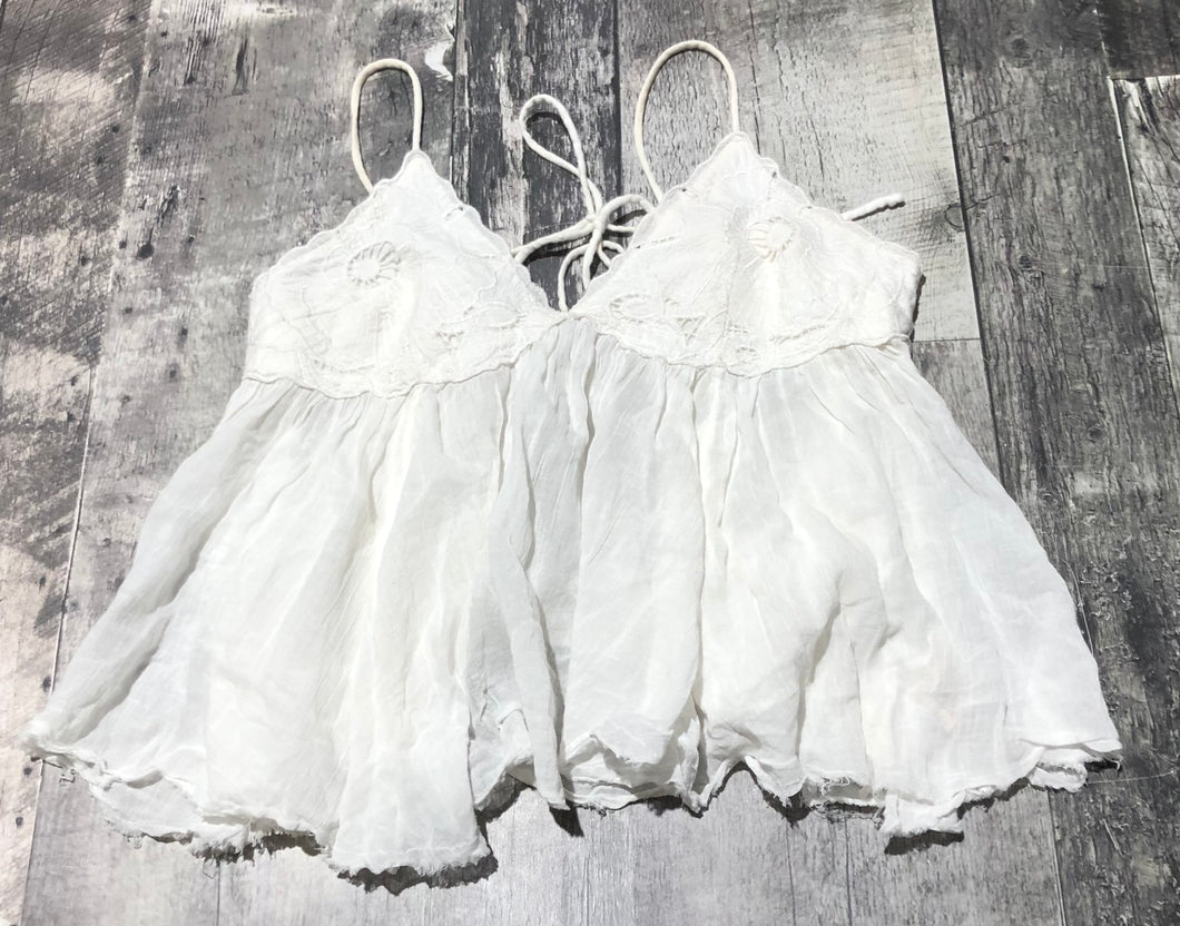 Free People white crop tank blouse - Hers size XS