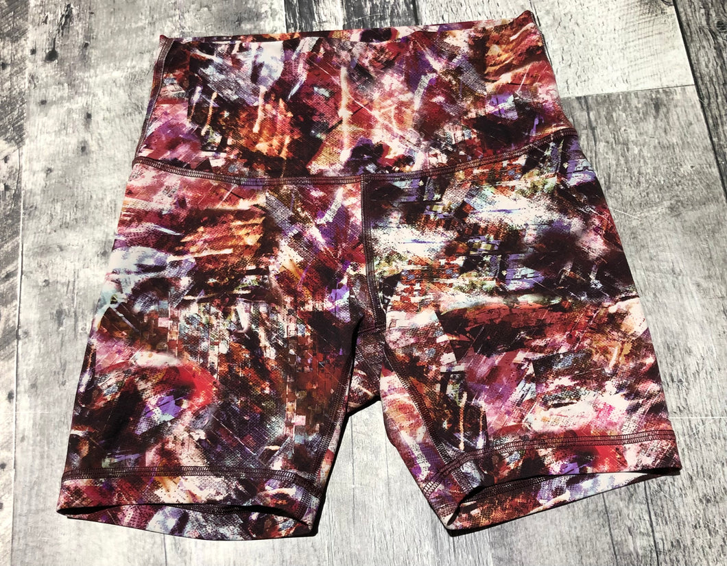 lululemon red/white/multi colour shorts - Hers size 6