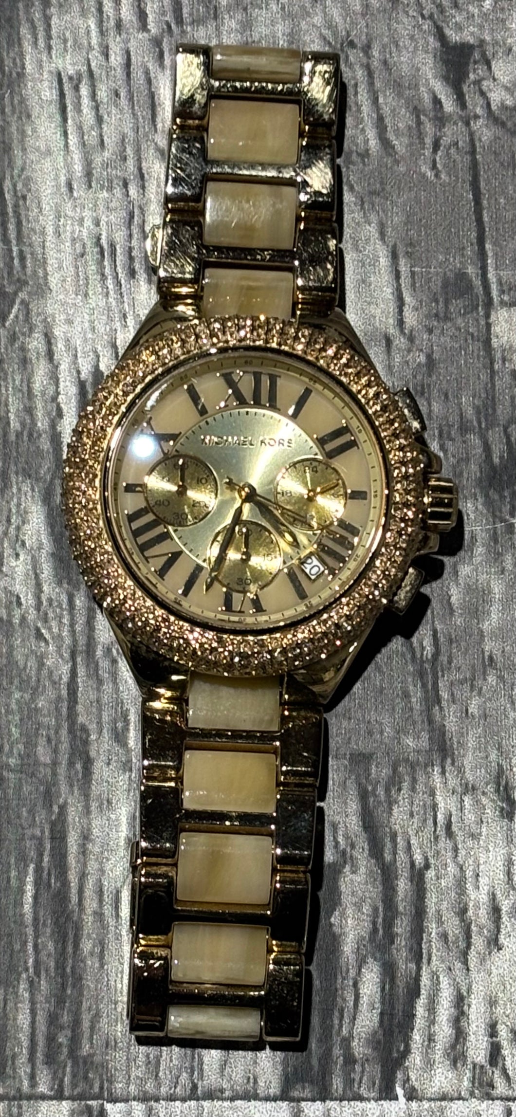 Michael Kors gold watch (needs batteries not tested)
