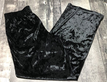 Load image into Gallery viewer, Fabletics black velvet wide leg pants - Hers size M
