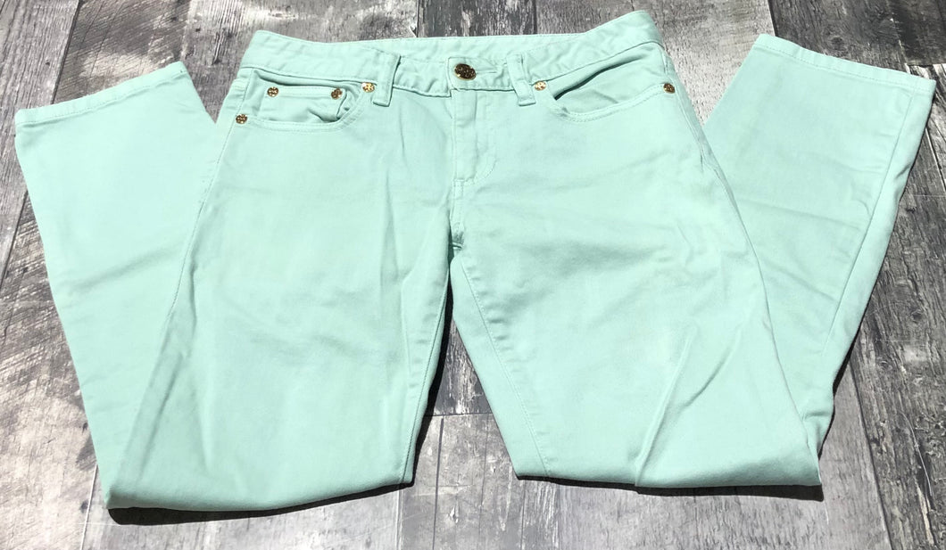 Tory Burch mint green low rise cropped skinny jeans - Hers size 25