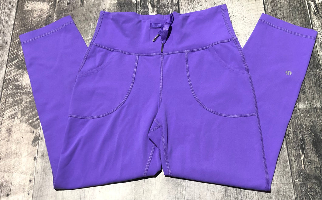 lululemon purple crop leggings - Her size 6