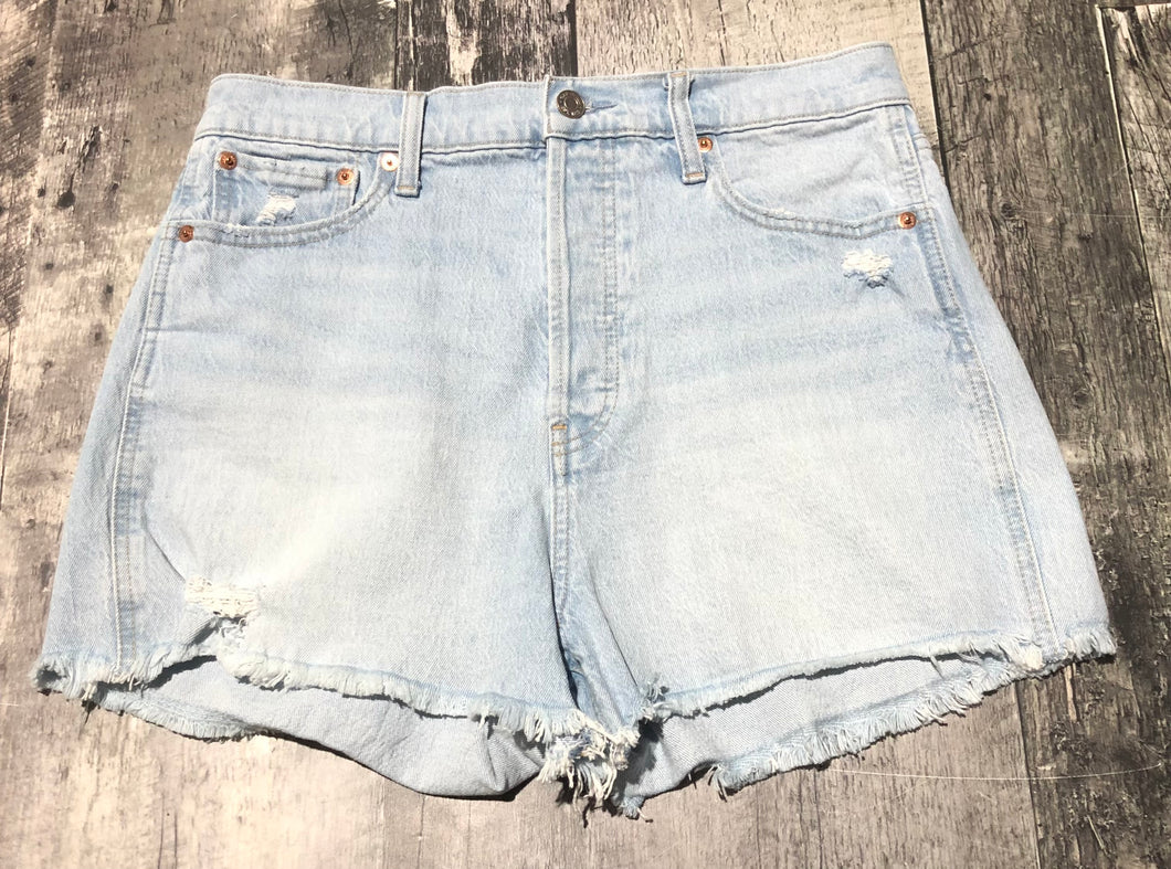 GAP light blue cheeky short high rise denim shorts - Hers size 10