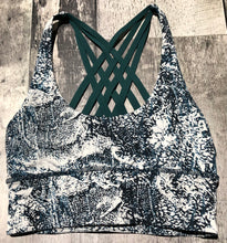 Load image into Gallery viewer, lululemon white/teal sports bra - Hers size 2
