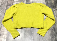 Load image into Gallery viewer, Maeve neon green cropped knit sweater - Hers size XS
