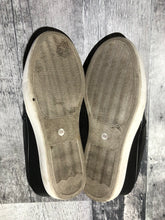 Load image into Gallery viewer, Wishbone black/silver slip on wedge - Hers size 6
