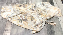 Load image into Gallery viewer, Babaton white/light brown/yellow maxi wrap dress - Hers size XS
