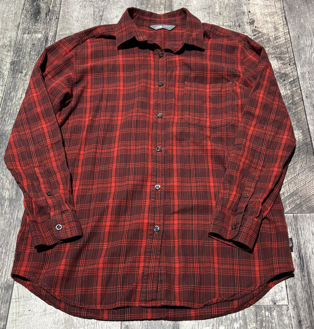 The North Face red/dark red button up - Hers size M