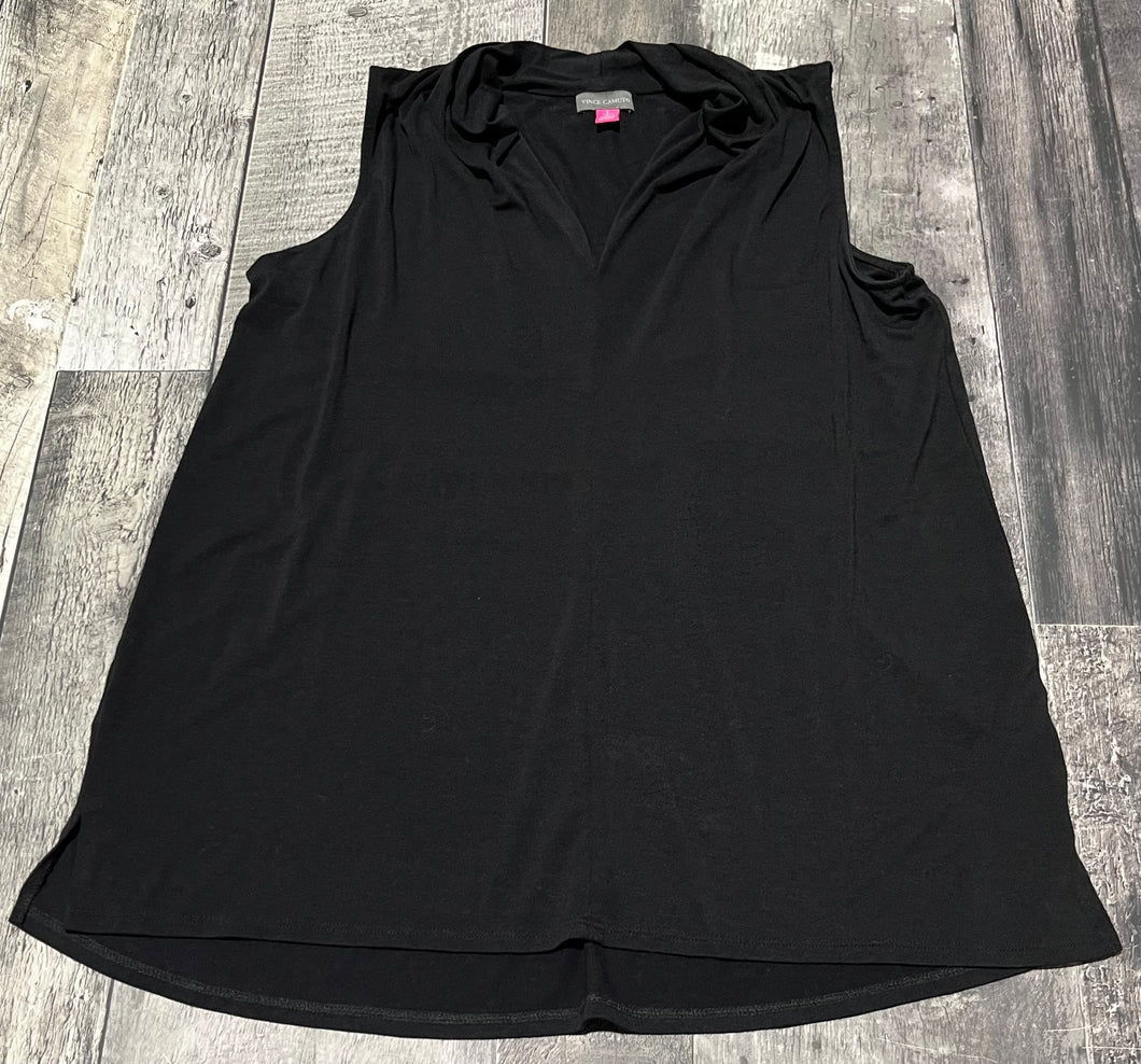 Vince Camuto black tank blouse - Hers size S