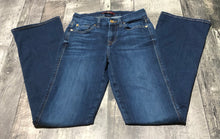 Load image into Gallery viewer, 7 for all mankind dark blue high rise flare jeans - Hers size 26
