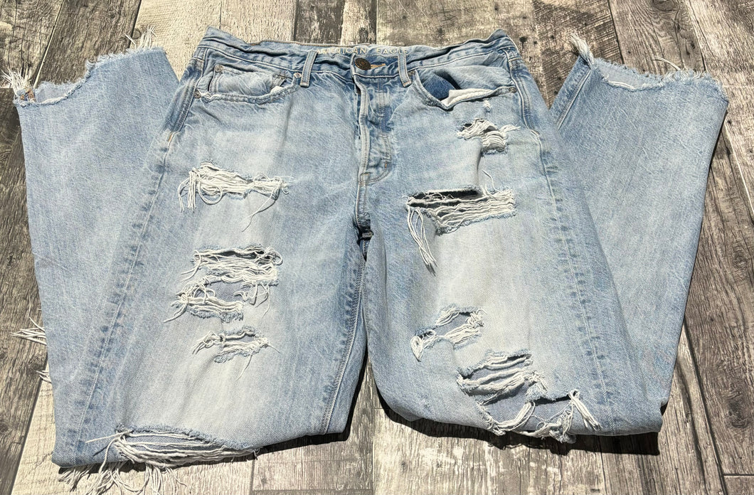 American Eagle light blue high rise 90s jeans - Hers size 8 X-Long