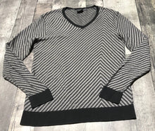 Load image into Gallery viewer, Armani Exchange grey/black knit sweater - His size M

