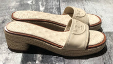 Load image into Gallery viewer, Tory Burch beige slide sandals - Hers size 8.5
