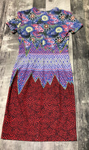 Load image into Gallery viewer, Jen Kao blue/red/multi dress - Hers size 8
