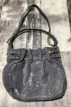 Load image into Gallery viewer, Michael Kors grey blue purse
