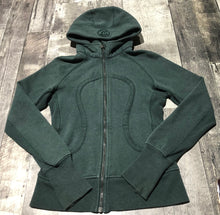Load image into Gallery viewer, lululemon dark green zip up hoodie - Hers size 4
