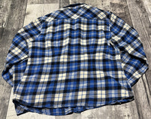Load image into Gallery viewer, TNA blue/white button up - Hers size L
