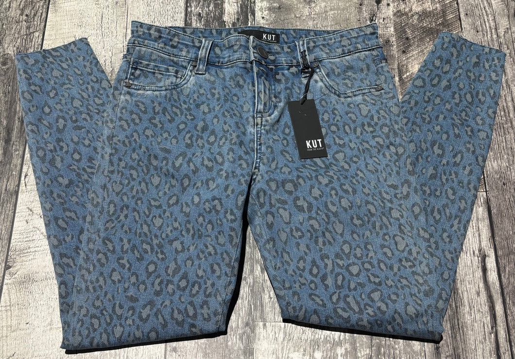 K.U.T blue mid rise cropped jeans - Hers size 2