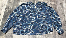 Load image into Gallery viewer, Part Two blue/white long sleeve blouse - Hers size UK 8
