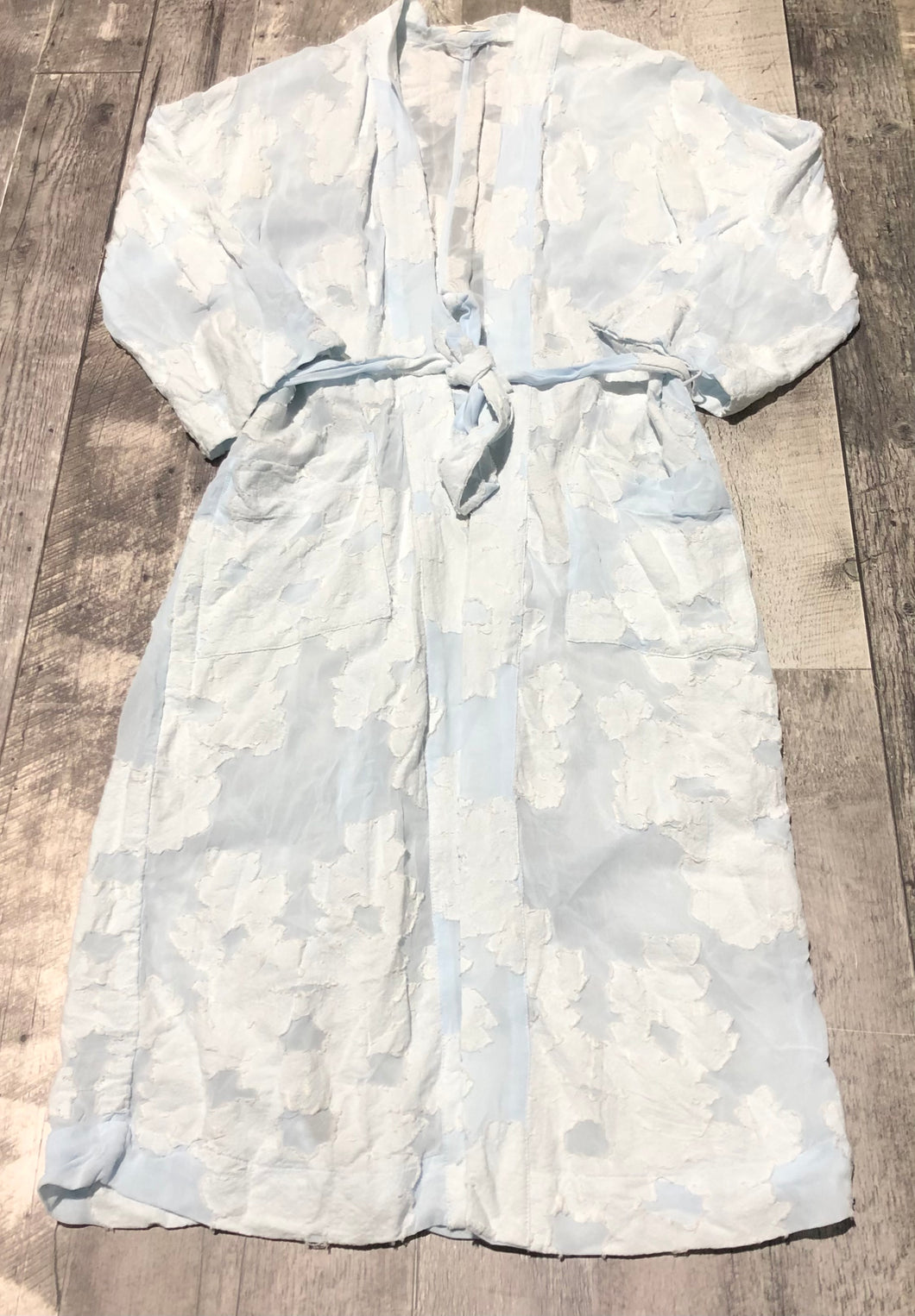 Wilfred light blue/off white robe - Hers size XXS