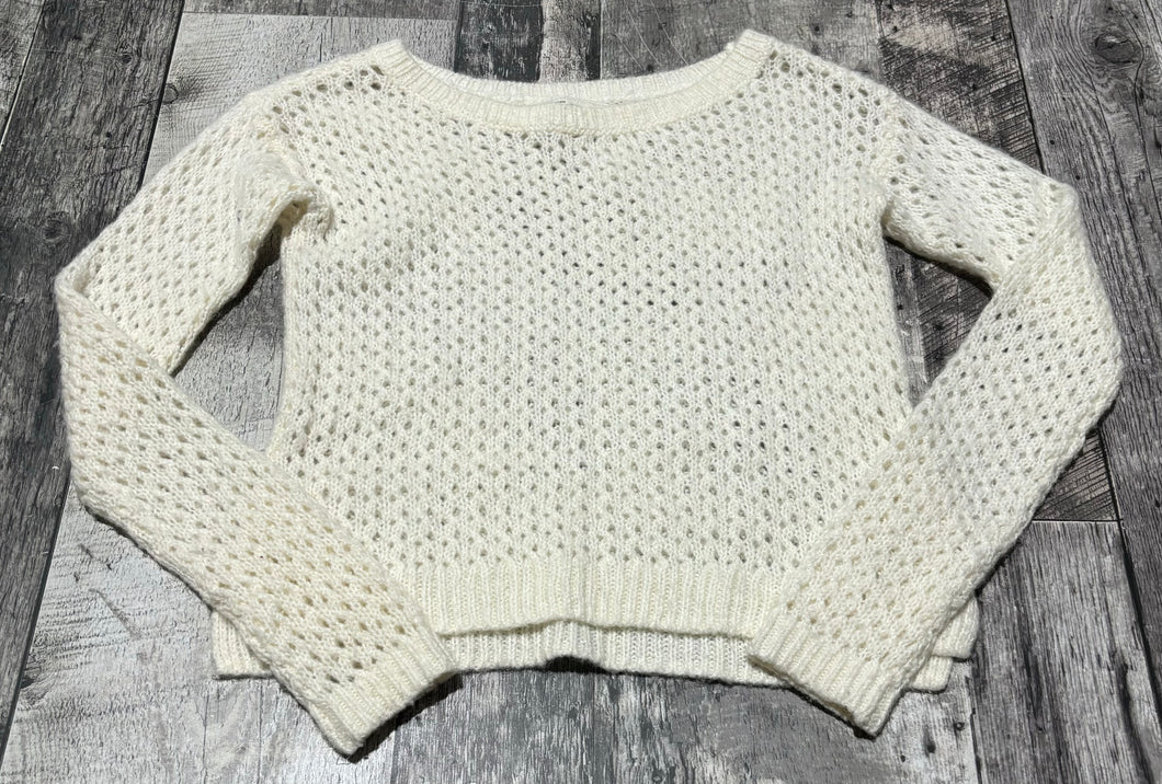 Abercrombie Kids cream knit sweater - Girls size M