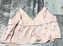 Load image into Gallery viewer, Little Moon light pink satin tank crop top - Hers size M
