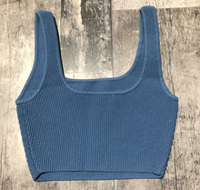 Load image into Gallery viewer, Babaton blue ribbed crop top - Hers size XS
