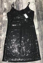 Load image into Gallery viewer, Vero Moda black/silver short dress - Hers size M
