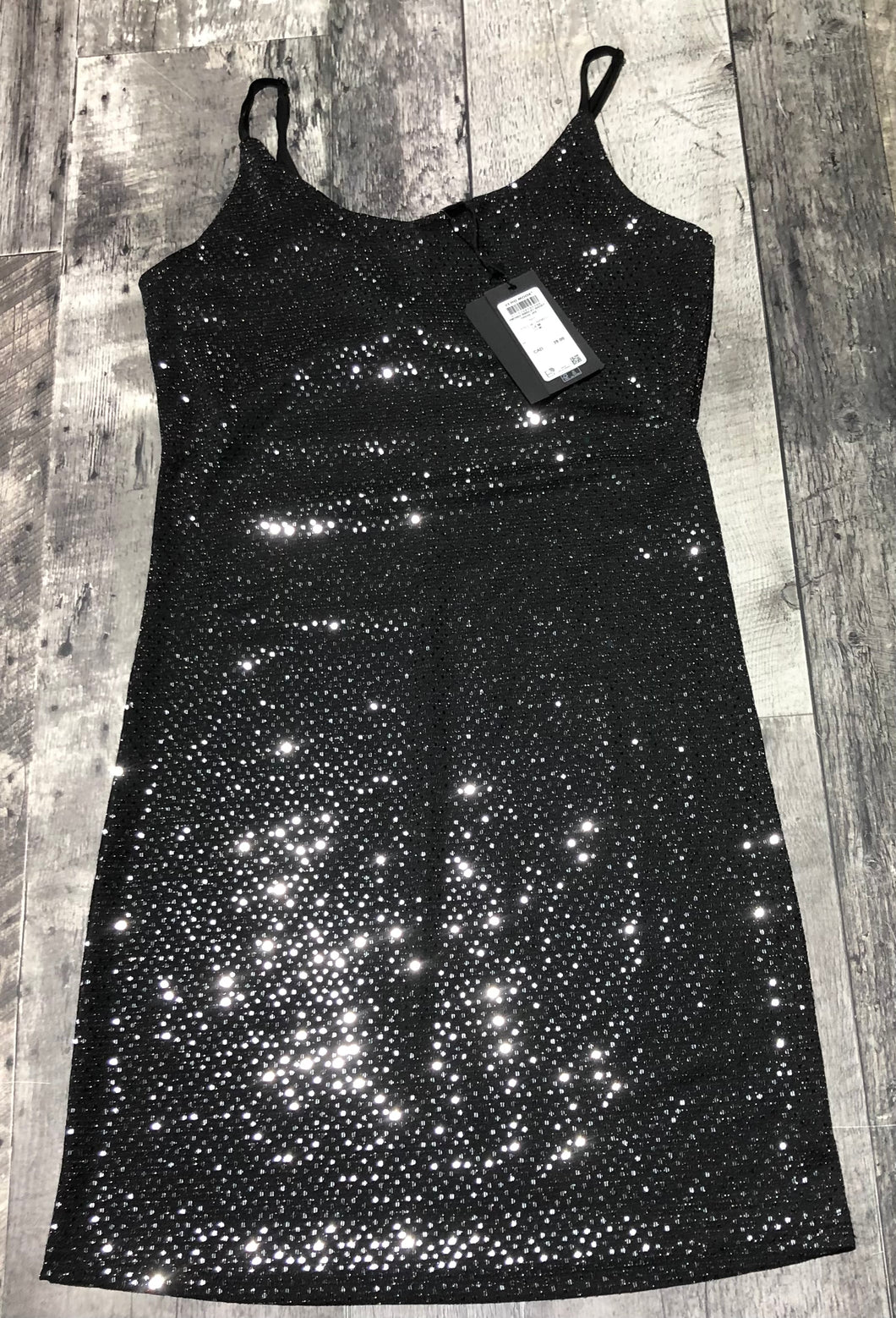 Vero Moda black/silver short dress - Hers size M