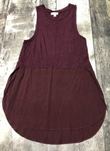 Load image into Gallery viewer, Wilfred burgundy tank top with lower half 100% silk blouse - Hers size XS
