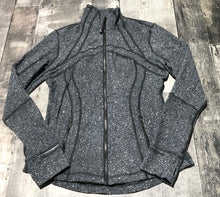 Load image into Gallery viewer, lululemon grey/white light zip up jacket - Hers size 8
