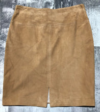Load image into Gallery viewer, Brooks Brother light brown real leather suede skirt - Hers size 2
