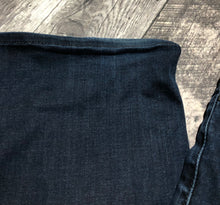 Load image into Gallery viewer, Fidelity dark blue high rise flare jeans - Hers size 32
