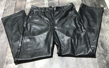 Load image into Gallery viewer, 7 for all mankind black fake leather high rise pants - Hers size M
