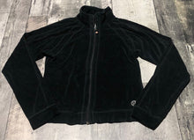 Load image into Gallery viewer, lululemon black velvet zip up light jacket - Hers size M
