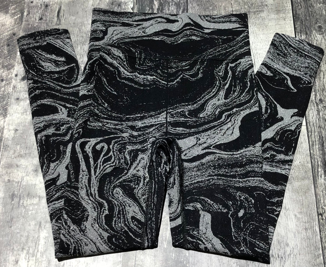 Athleta black/silver leggings - Hers size XS