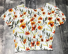 Load image into Gallery viewer, Little Moon white/orange/green blouse - Hers size S
