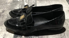 Load image into Gallery viewer, Michael Kors black/gold loafers - Hers size 8
