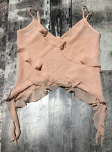 Load image into Gallery viewer, Wilfred peach sheer crop tank blouse - Hers size 2XS
