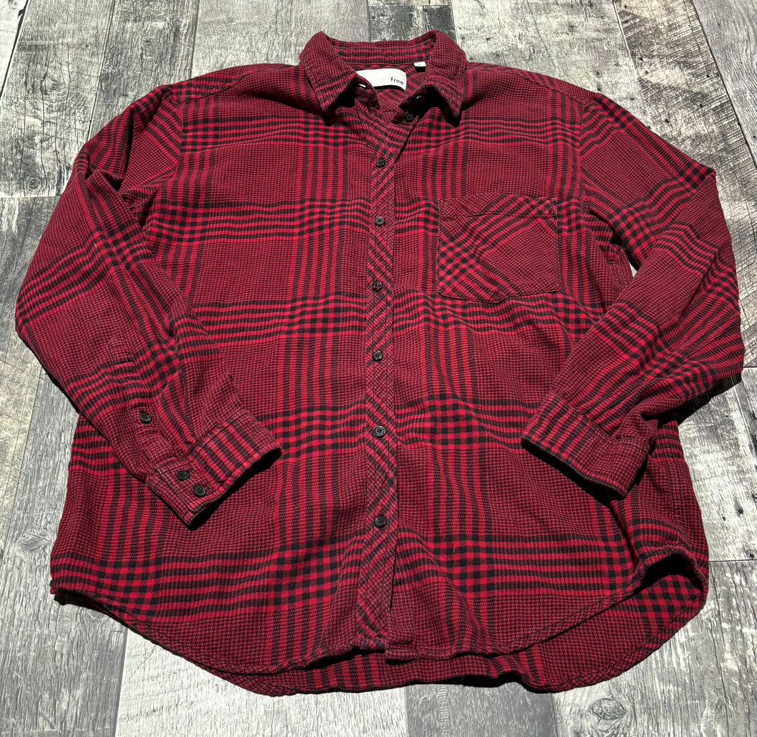 Wilfred Free red/black button up flannel - Hers size S