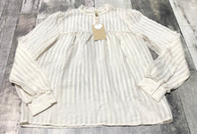 Load image into Gallery viewer, Soya Concept cream sheer long sleeve blouse - Hers size S
