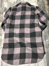 Load image into Gallery viewer, Wilfred Free black/purple plaid tshirt dress - Hers size approx S
