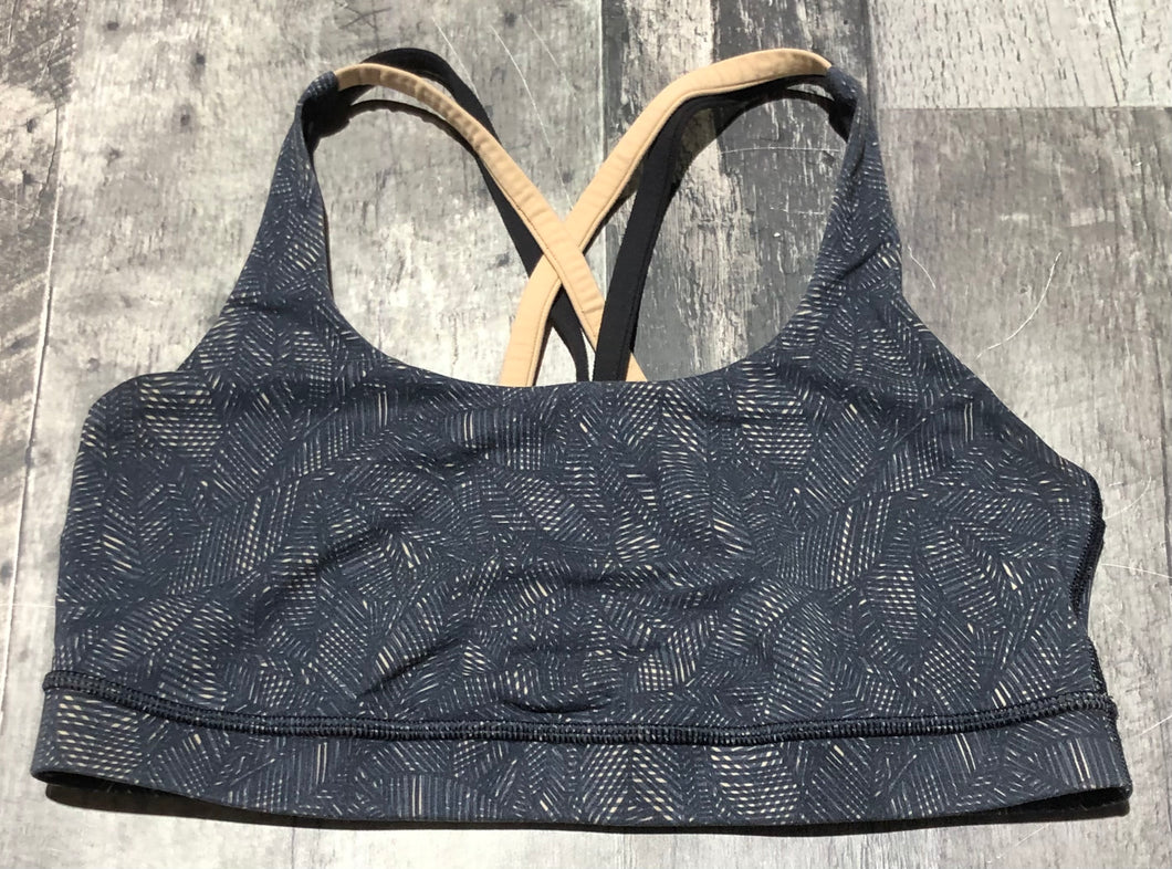 lululemon dark grey/cream sports bra - Hers size approx M