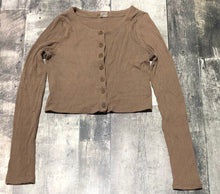 Load image into Gallery viewer, Wilfred Free brown cropped cardigan - Hers size S
